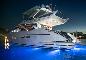 55' Azimut Cancun Luxury Yacht Charters, Cancun Boat Rentals, Yacht Charters Cancun Mexico, Yachts for rent in Cancun