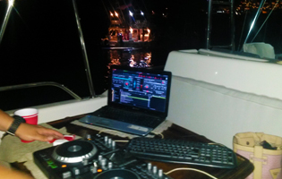 dj on  yacht Cancun, Mexico